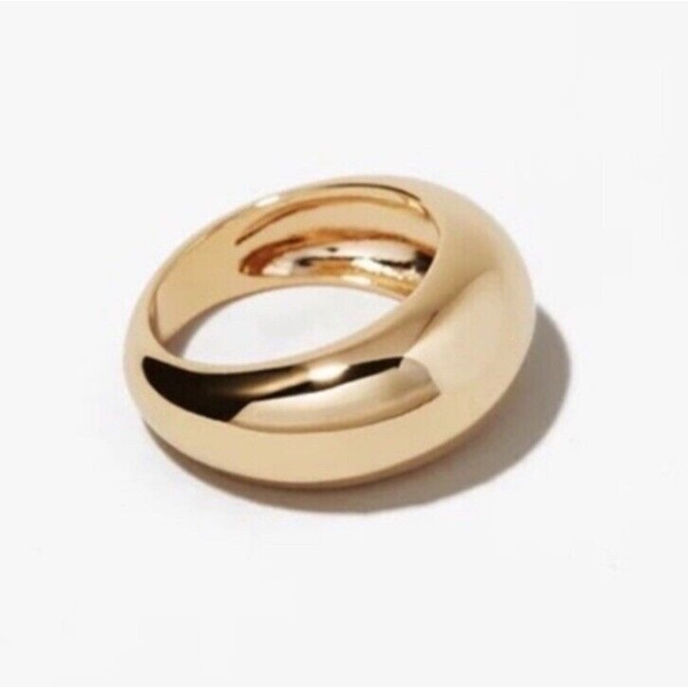 Ana Luisa NOA Gold Toned Dome Ring size 12